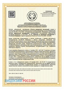 Приложение к сертификату для ИП Альметьевск Сертификат СТО 03.080.02033720.1-2020